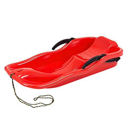 Rouge clair luge en plastique Race avec freins ...