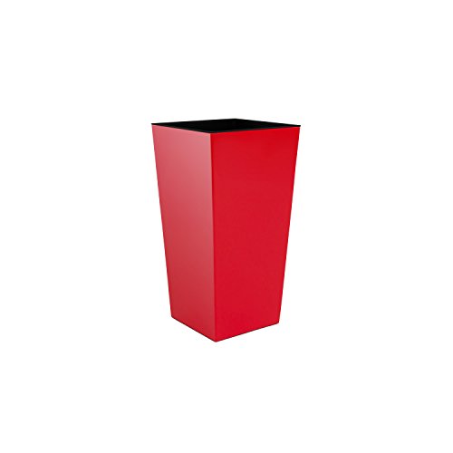 Haut cache pot avec bac interieur URBI 7.2 L rouge