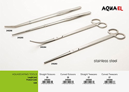 Ciseaux Cisaille droite 25 cm Aquael en acier i...