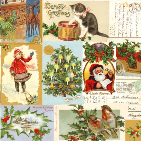 Serviettes de table de Noël Vintage Noël 