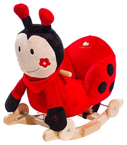 Kinderkraft Balançoire coccinelle à bascule avec roues type cheval à bascule effets sonores code EAN 5906736052052 