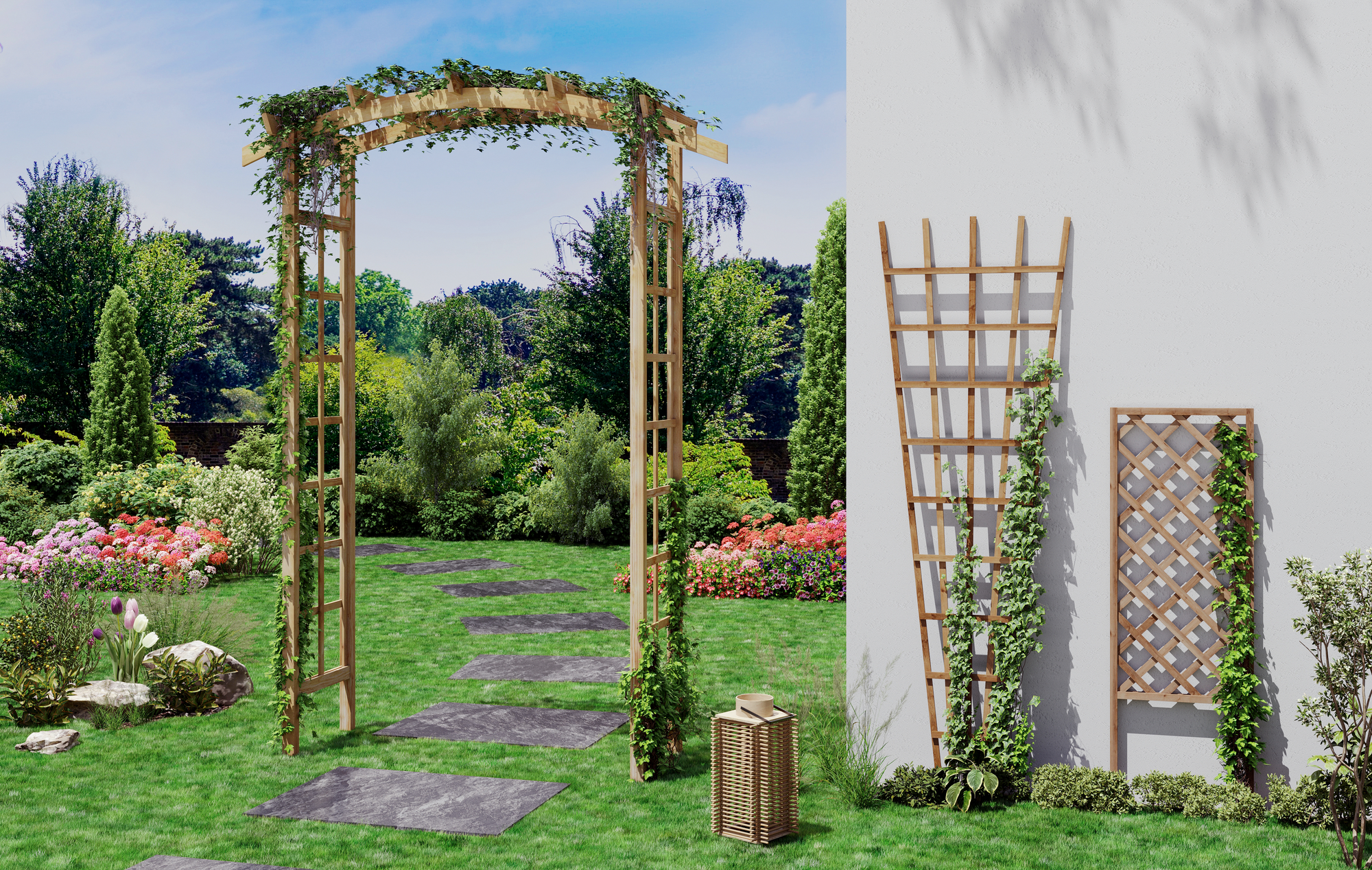PERGOLA DOUBLE ARCHE