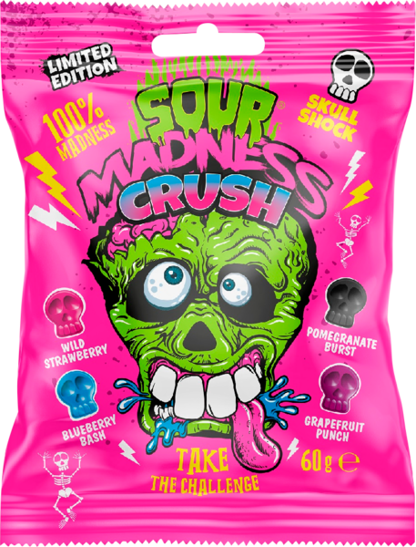 113280008 Bonbons Acidulés Sour Madness Crush  code EAN 5907205011402 