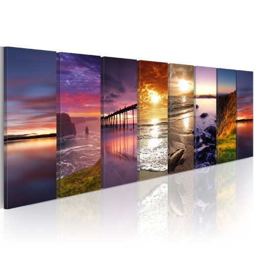 Impression sur toile 80x30cm - 8 Parties - Imag...
