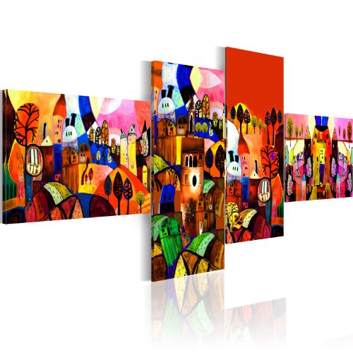BD XXL Impression sur toile 200x86 cm - 4 Parties - Image sur toile - Images - Photo - Tableau - motif moderne - Décoration - pret a accrocher - Abstraction 5728 200x86 cm B&D XXL code EAN 5907262693580 