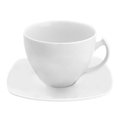 Tasse&Assiette Tasse à thé 250 ml avec soucoupe 14 cm Gypsophile en porcelaine code EAN 5907710051924 