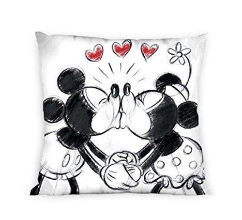 Disney Mickey and Minnie Mouse Cushion Cover 40 x 40 CM Cushion Cover by Disney code EAN 5907750526048 