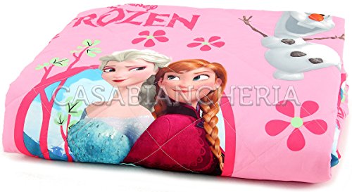 La reine des neiges couvre-lit matelassé, rose