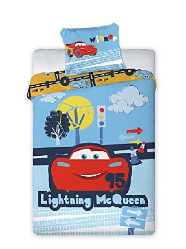 CARS FLASH McQUEEN LINGE DE LIT BEBE PARURE HOU...