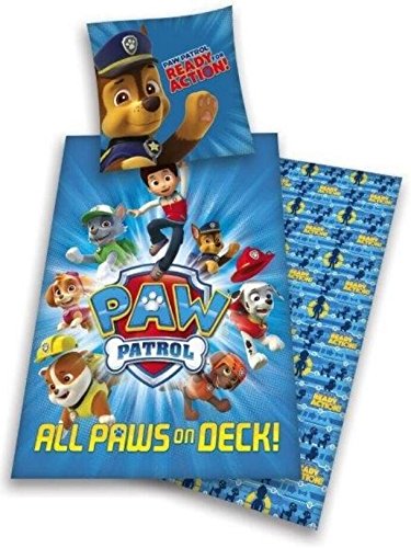 Bed Set PAW PATROL All Paws On Deck HOUSSE 140x...