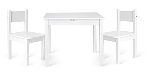 Table et 2 chaises enfant couleur blanche Chamb...