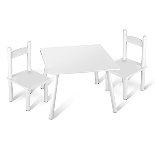 Table et 2 chaises enfant couleur blanche Chamb...