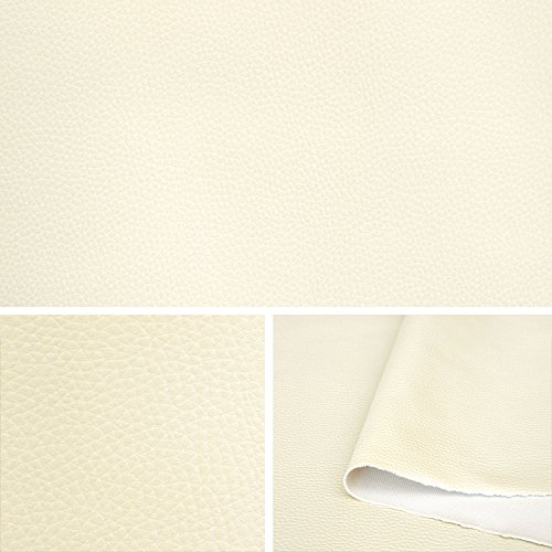 Skaï simili cuir Beige Tissu au mètre, tissu d'...