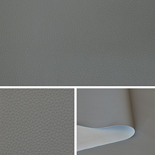 Skaï simili cuir gris tissu au metre, tissu d'a...