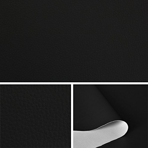 Skaï-simili cuir- couleur Noir-tissu au mètre-t...