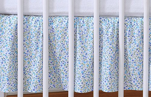 Cache Sommier pour lit 120x60 – Liberty bleu