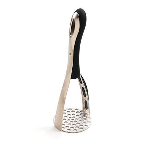 Masher with silicone scraper