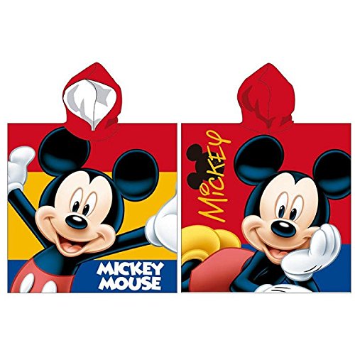 Disney PONCHO A CAPUCHE-CAPE DE BAIN-DRAP DE BAIN-MICKEY MOUSE DISNEY-55X110 CM code EAN 5991328207767 