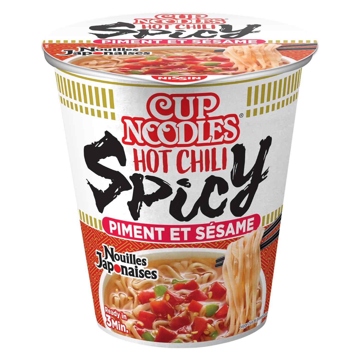 Soupe de nouilles Japonaises Piment et Sésame N...