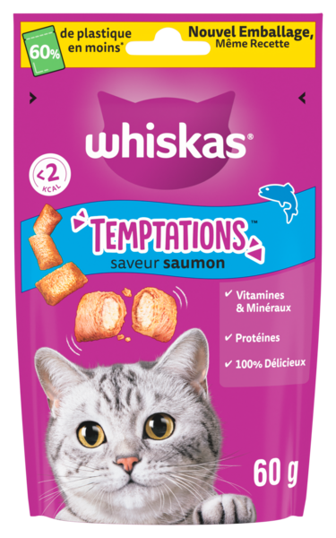 TEMPTATIONS - FRIANDISES POUR CHAT SAUMON
