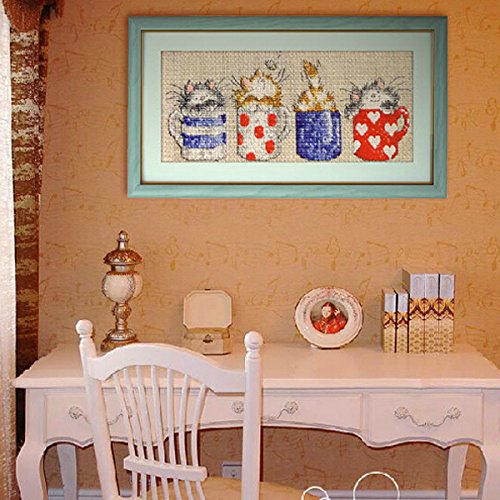 tourwin 32 x 32 x 17 cm Cartoon Cups et chats D...