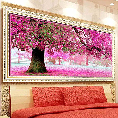 54x118cm sakura cherry blossom trees diy cross ...