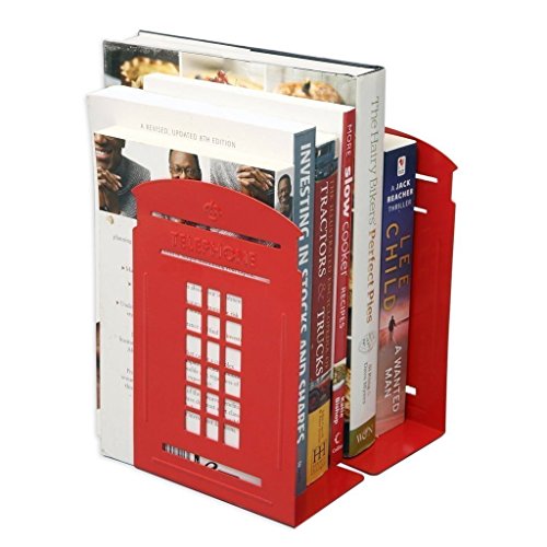 Farway farway Londres Cabine téléphonique style serre-livres antidérapante, 1 paire 6000049630361 (6000049630361)