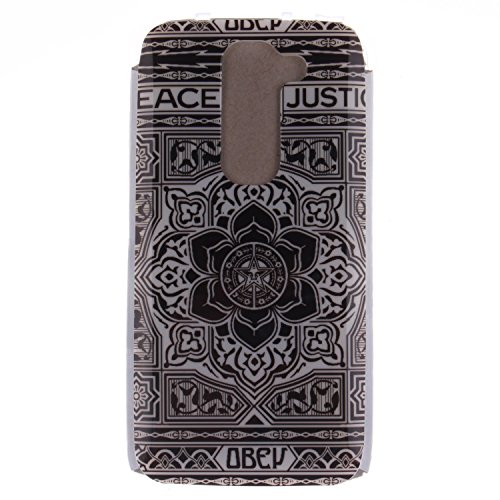 Flower jacquard pour lg g2mini housse, soft tpu...