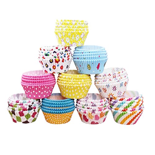Lot de 100 pcs caissettes papier muffins moule ...