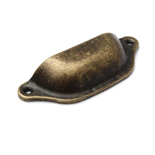 Poignées de tiroir rétro poignée meuble coquill...