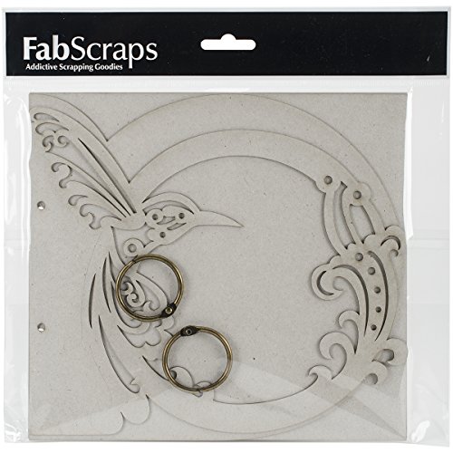 Fabscraps Découpé gris aggloméré album 19 x 8-inch-bird 6009540909105 (6009540909105)