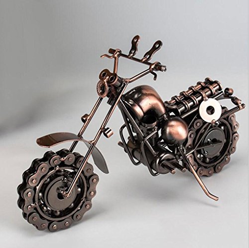 Grande moto en fer forgé à la main moderne Déco...