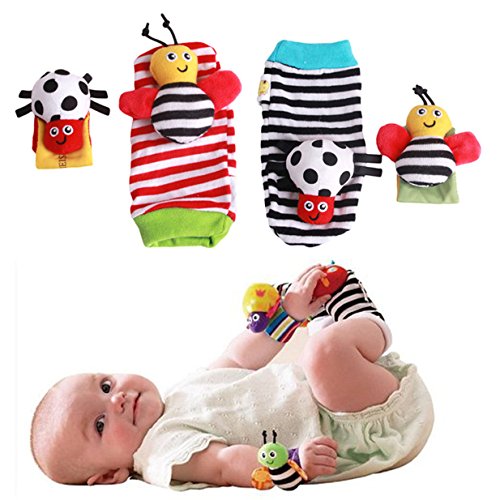 Lalang bébé infant hochet pour poignets, dévelo...