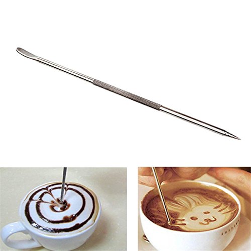 Stylo café décoration en acier inoxydable