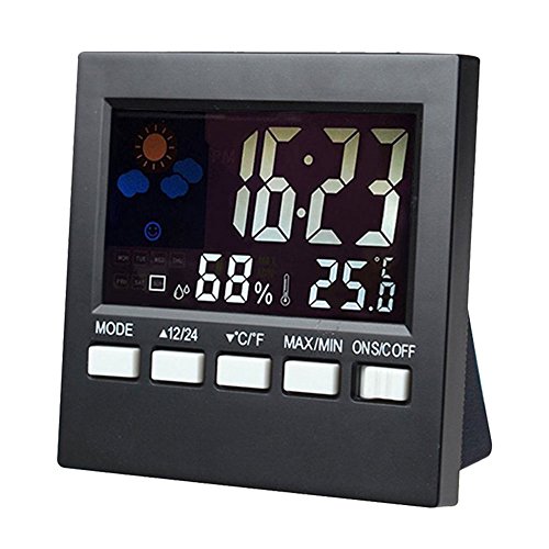 Tm) réveil digital avec activation sonore et lc...