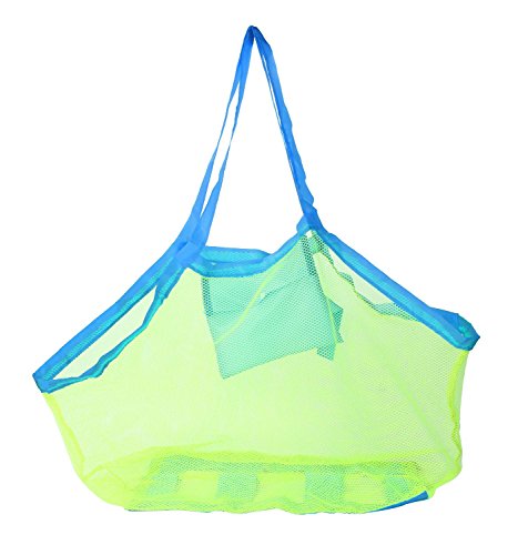 Tm) large sac de jouet de plage en filet maille...