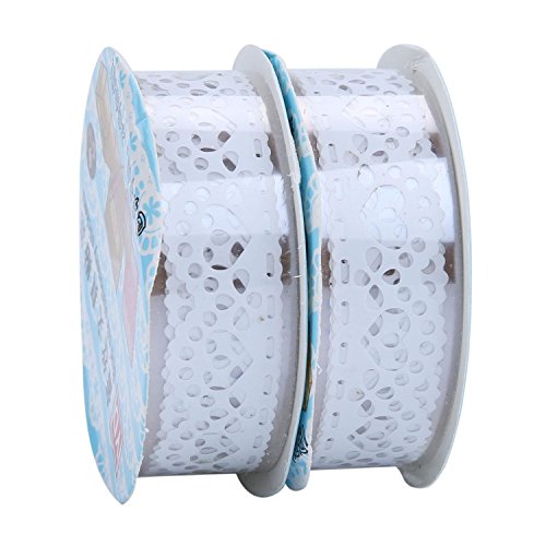 Tm) kit de 2 pcs ruban adhésif décoratif dentel...