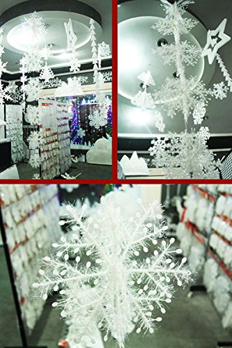 Tm) kit de 10 pcs flocon de neige en plastique ...