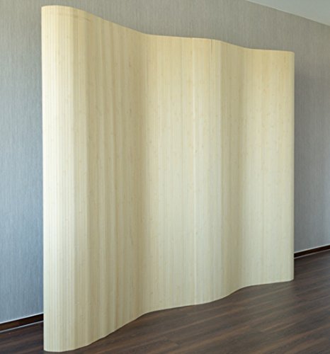 Paravent bambou coloris naturel, 200 x 250 cm -...