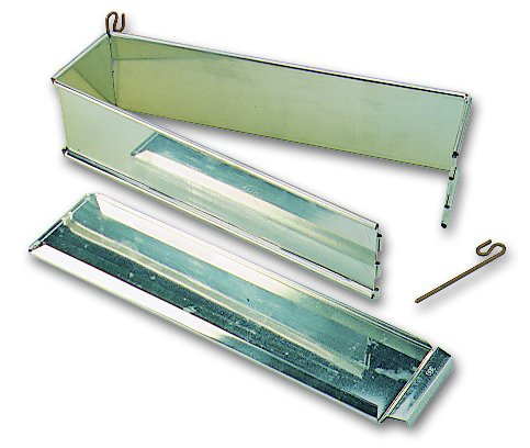 Pâté professionnel en croute long uni en fer bl...