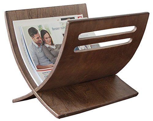 Porte revues magazine en bois brun, Dim : L30 x...