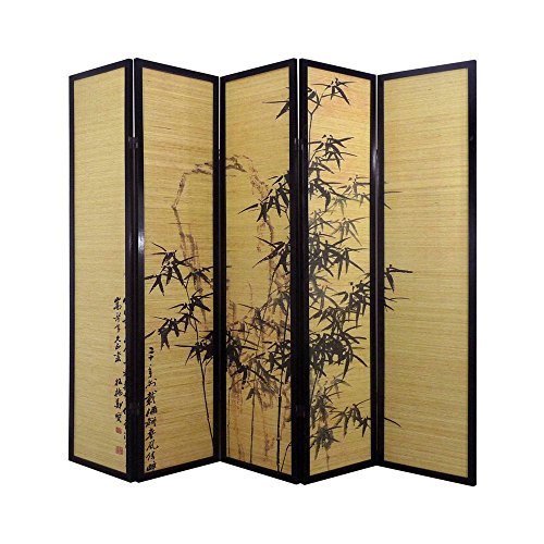 PEGANE Paravent en bois de 5 pans, L220 x H176 x P2 cm -PEGANE- code EAN 6037657103833 