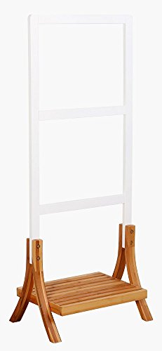 Valet bambou / blanc, Hauteur 104 x Profondeur ...