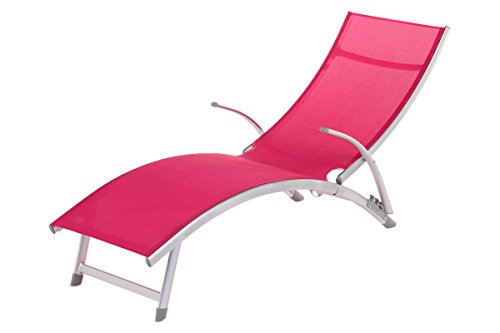 Transat Framboise empilable en Aluminium et tex...