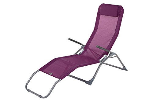 Transat pliante Prune en Acier et texaline, 140...