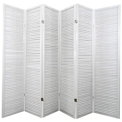 Paravent turbo bois blanc de 6 pans, 264 x 175 ...