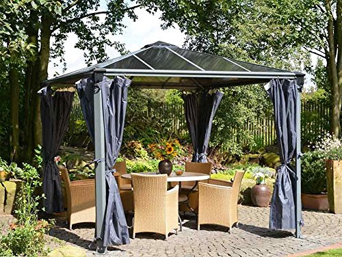 Set de 4 rideaux pour tonnelle 3 x 3 m et 3.60 ...