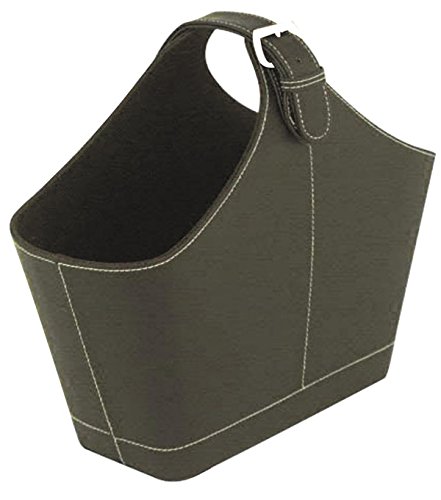 Porte-revues en simili cuir coloris noir, L 36 ...