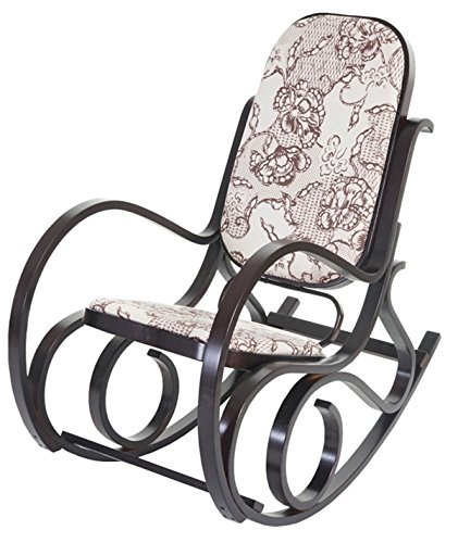 Rocking-chair en bois coloris brun -Dim : L 50 ...