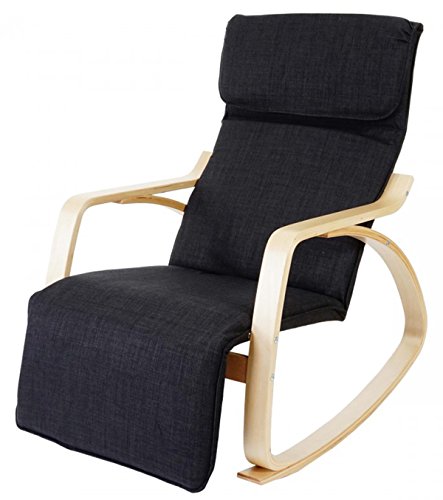 Chaise à bascule inclinable coloris noir - Dim ...